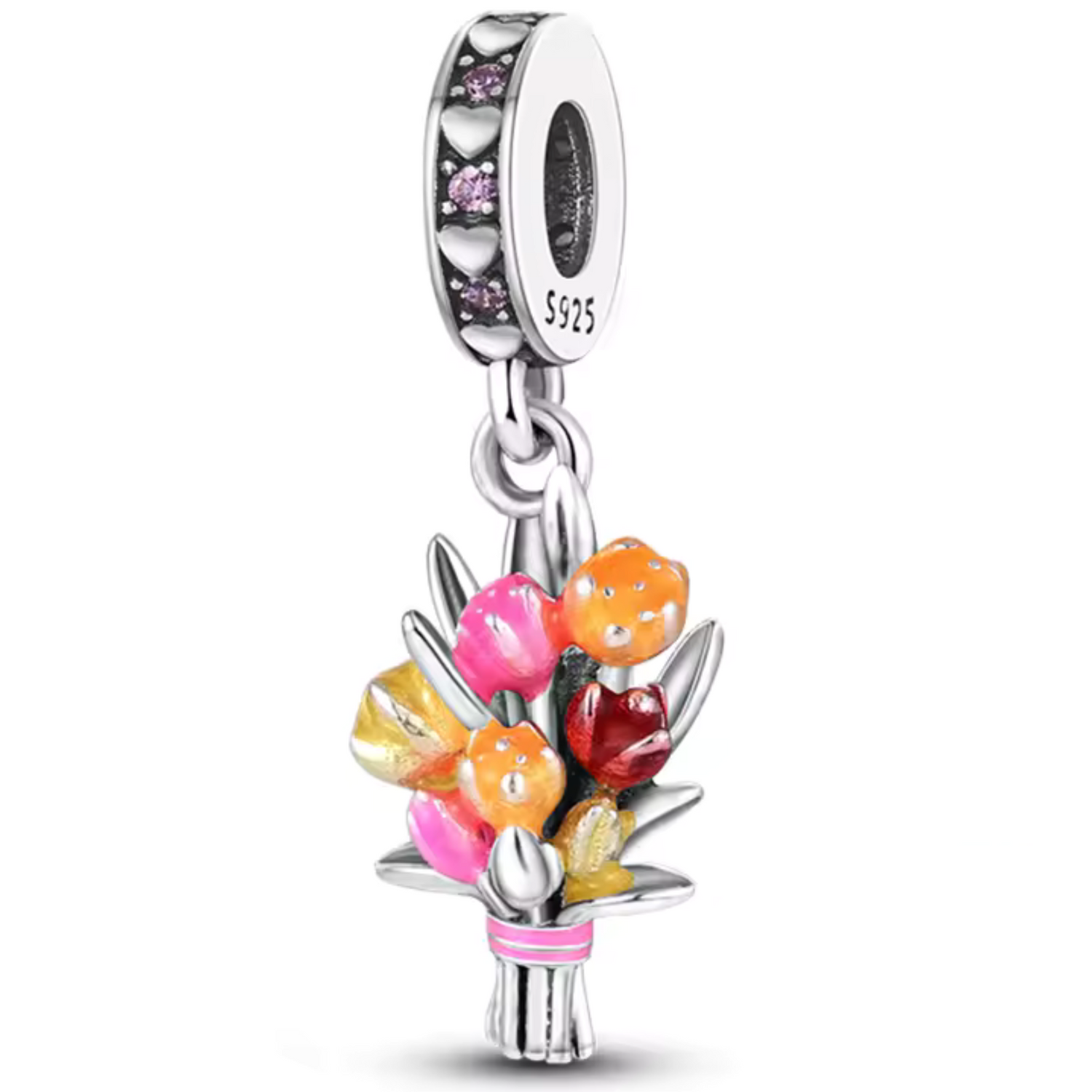 Blumenstrauß Anhänger Charm