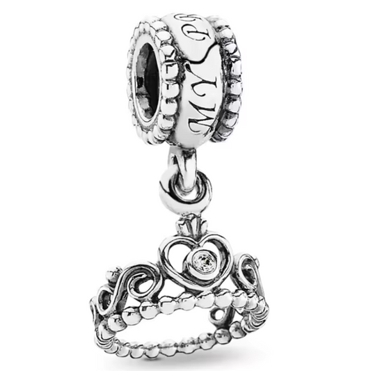 Charm-Anhänger Krone Silber