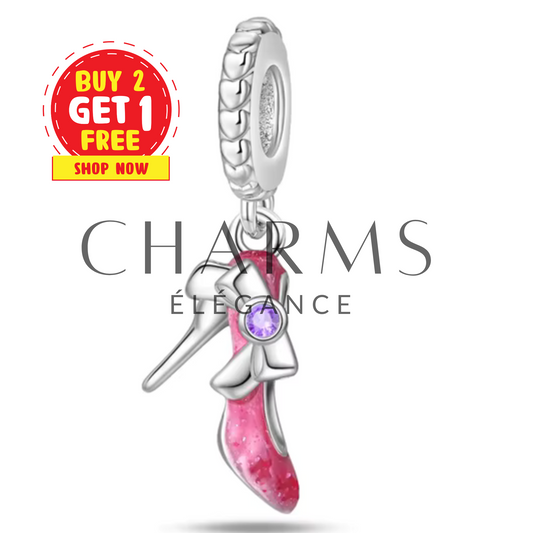 Charm Talon Aiguille Rose