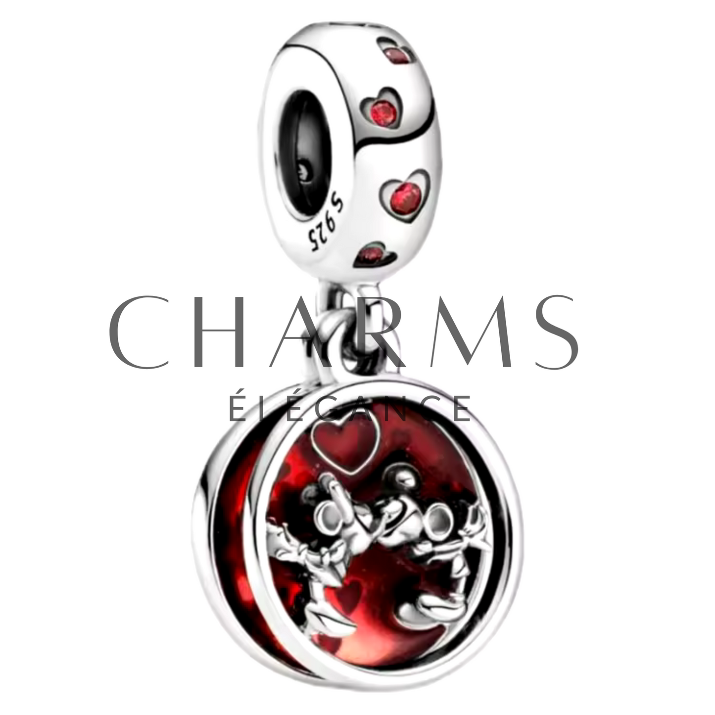 Charm Pendentif - Mickey et Minnie Amour et Baisers | Disney