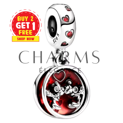 Charm Pendentif - Mickey et Minnie Amour et Baisers | Disney