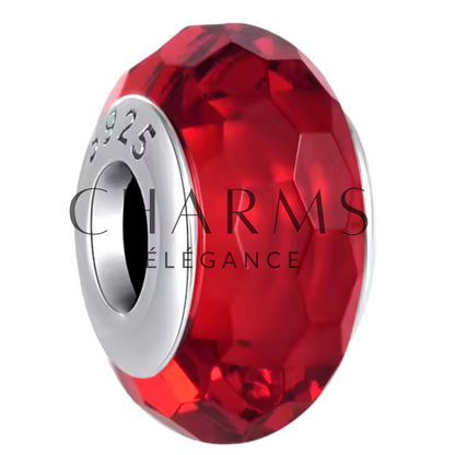 Charm Verre de Murano Rouge