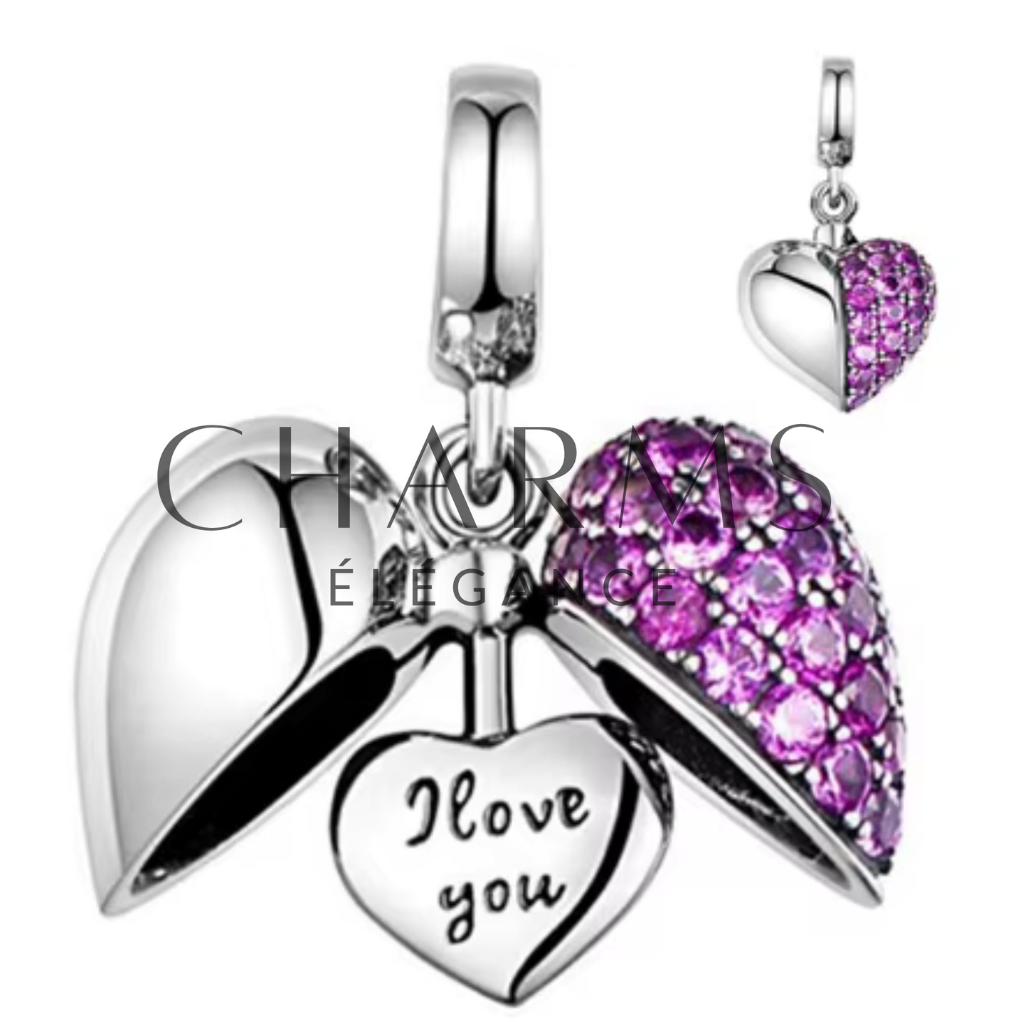 Charm Cœur "I Love You"