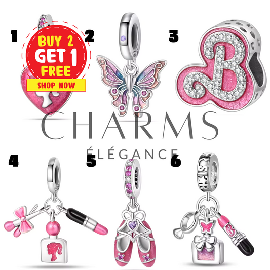 Charms Barbie - Glamour et Féerie (6 charms aux choix)