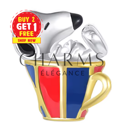 Charm Snoopy dans une Tasse