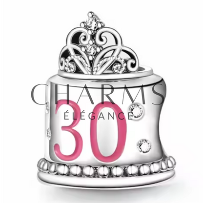 Charm Gâteau d'Anniversaire 30 Ans – Célébration et Élégance