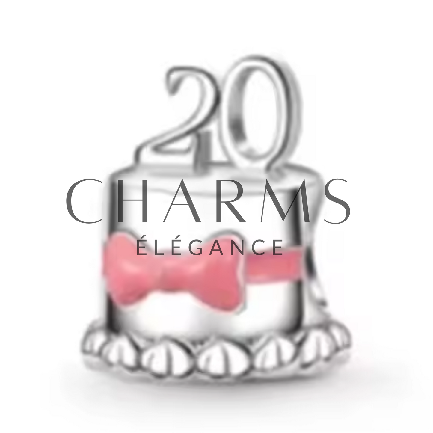 Charm Gâteau d'Anniversaire 20 Ans – Célébration et Douceur