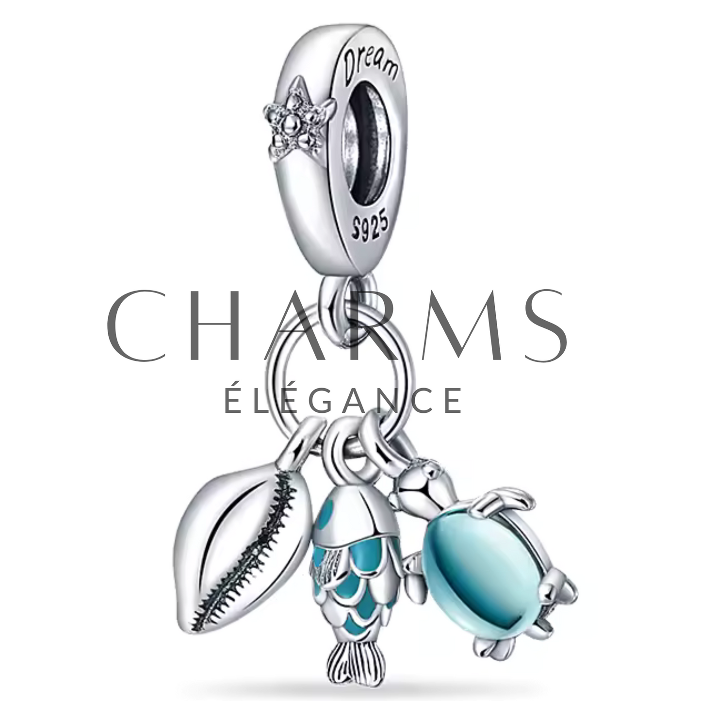 Charm – Tortue, Poisson et Coquillage