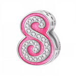Apportez une touche glamour et fun à votre bracelet avec ce charm en forme de lettre "S", réalisé en argent 925 avec une finition rose brillante et orné de strass blancs scintillants. Un bijou tendance et pétillant, parfait pour afficher un style unique inspiré de l’univers Barbie, ou offrir un cadeau chic et coloré à un être cher.