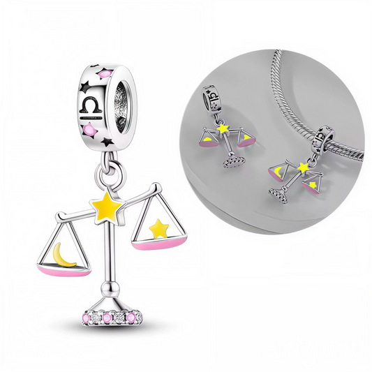Charm-Anhänger - Waage mit Glow-in-the-Dark-Effekt