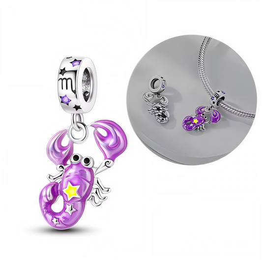 Charm-Anhänger - Skorpion mit Glow-in-the-Dark-Effekt