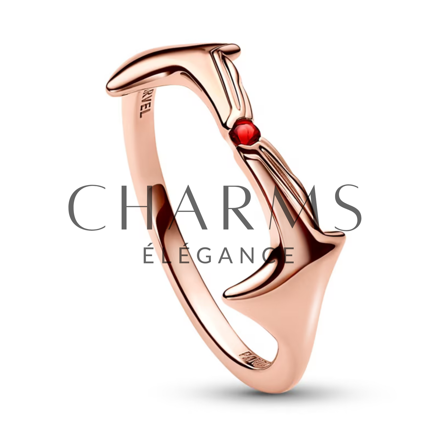 Bague Sorcière Rouge – Bijou Marvel inspiré de Wanda Maximoff