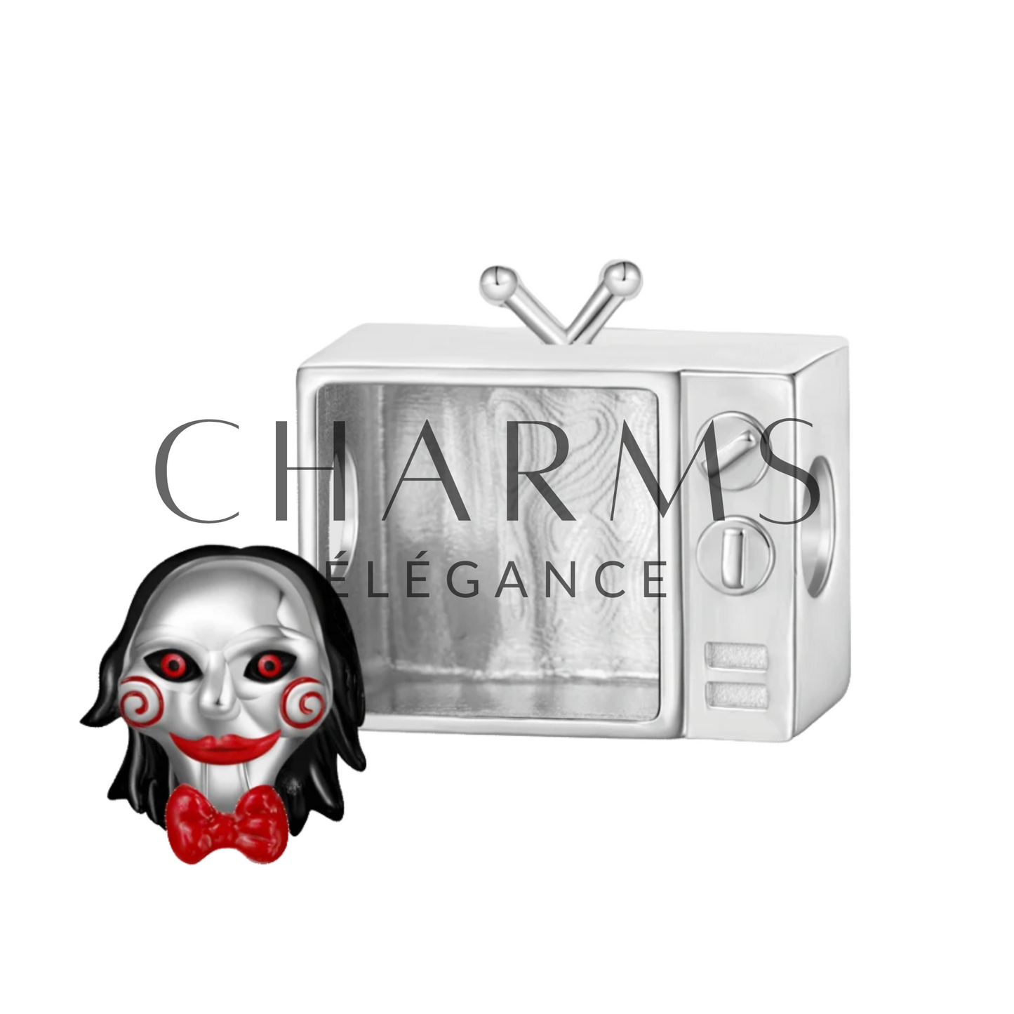 Charm „Saw“ – Die Horrorfilm-Ikone mit eingebautem Fernseher