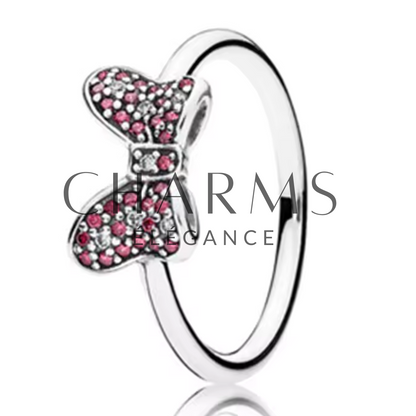 Bague Argentée Nœud de Minnie – Élégance et Esprit Enjoué