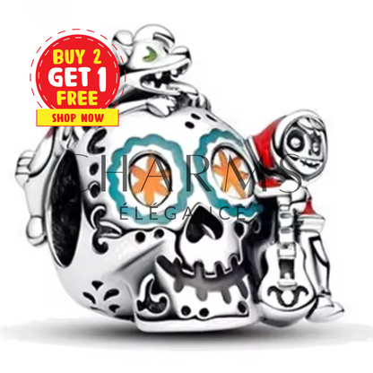 Charm - Totenkopf mit Miguel und Dante | Disney
