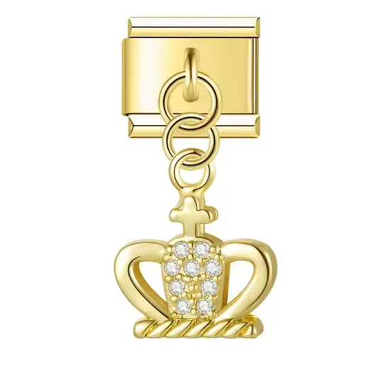 Italian Charm Pendant Silver or Gold – Crown