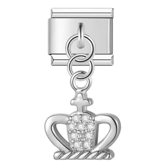 Italian Charm Pendant Silver or Gold – Crown