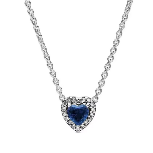 Silver Heart Necklace – Colorful and Symbolic Elegance