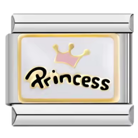 Italian Charm in Gold or Silver color – Princess