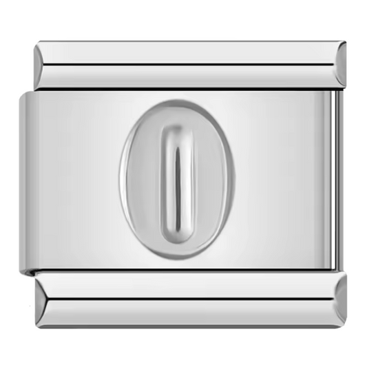 Silver Italian Charm – Numbers 0 to 9