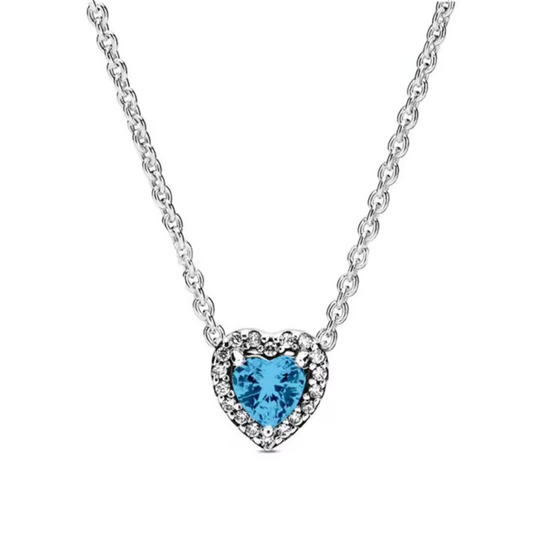 Silver Heart Necklace – Colorful and Symbolic Elegance