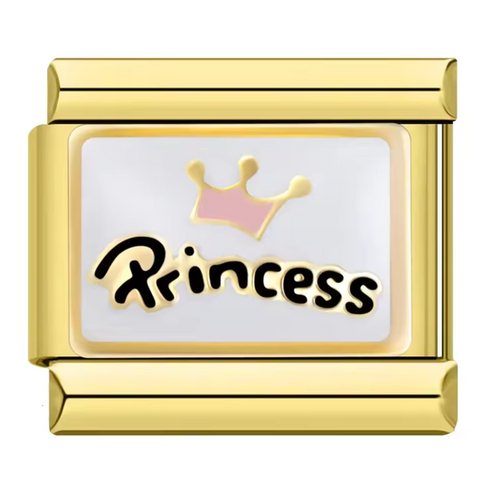 Italian Charm in Gold or Silver color – Princess