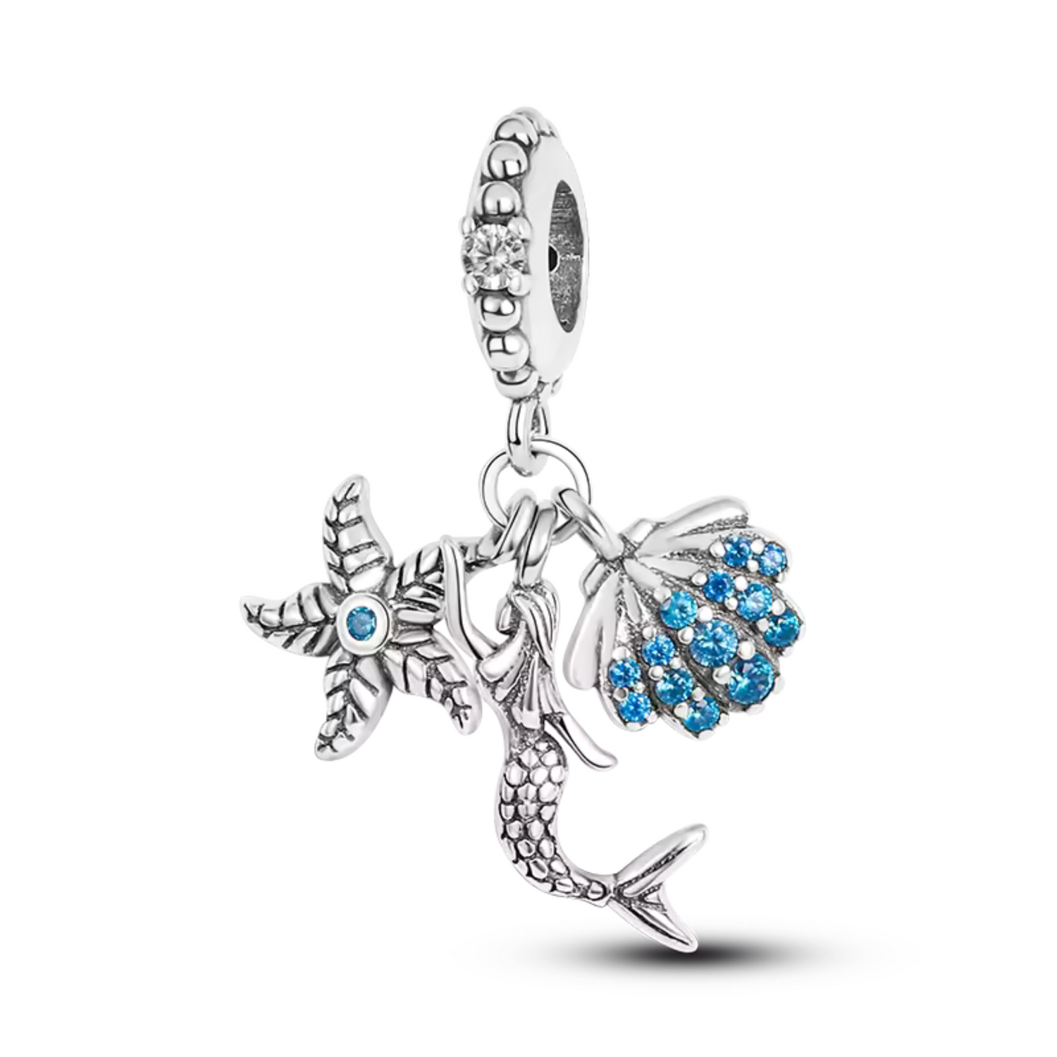 Starfish Charm – Star, Mermaid and Shell