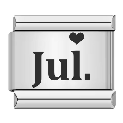 Silver Italian Charm – Month