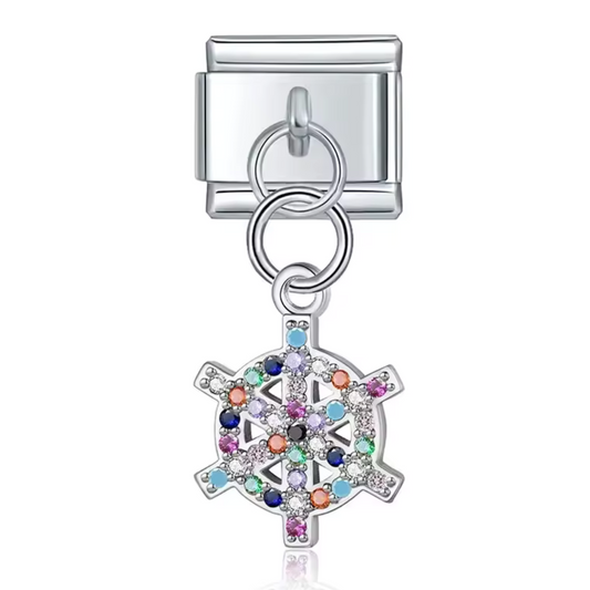 Italian Charm Pendant Silver or Gold – Rudder