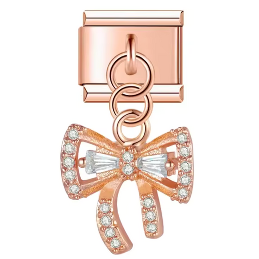 Italian Charm Pendant in Rose Gold, Silver or Gold – Knot