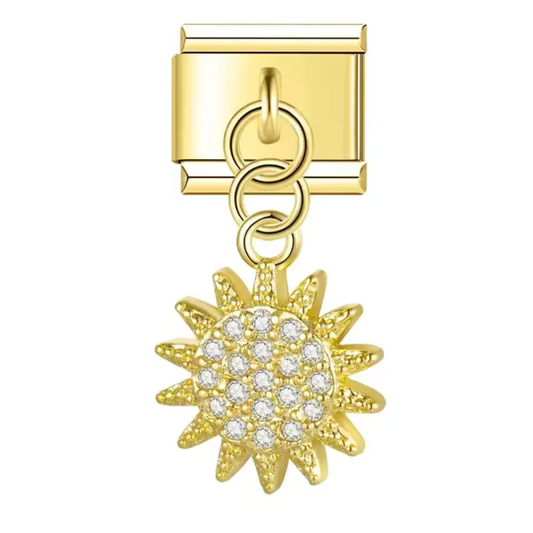 Italian Charm – Sonnenanhänger in Silber, Gold oder Roségold