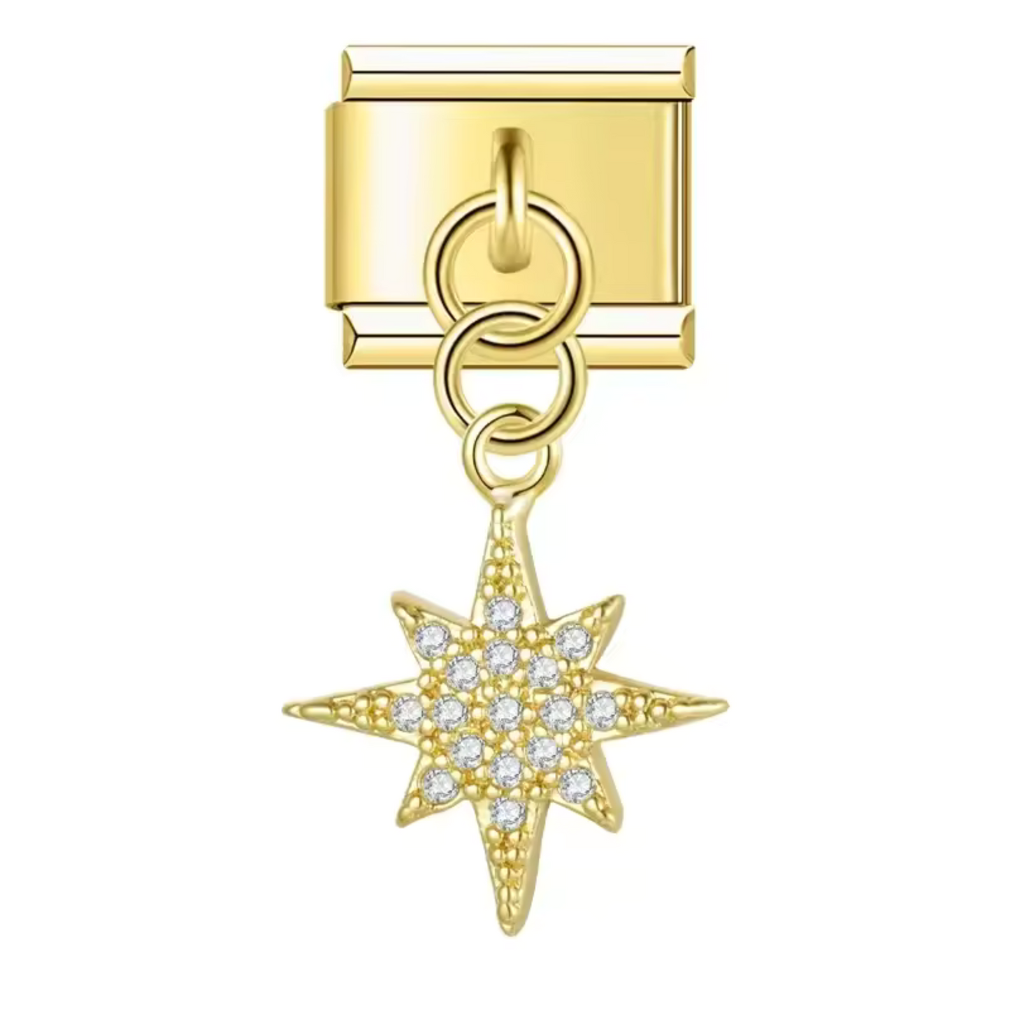 Italian Charm – Sternanhänger in Silber, Gold oder Roségold