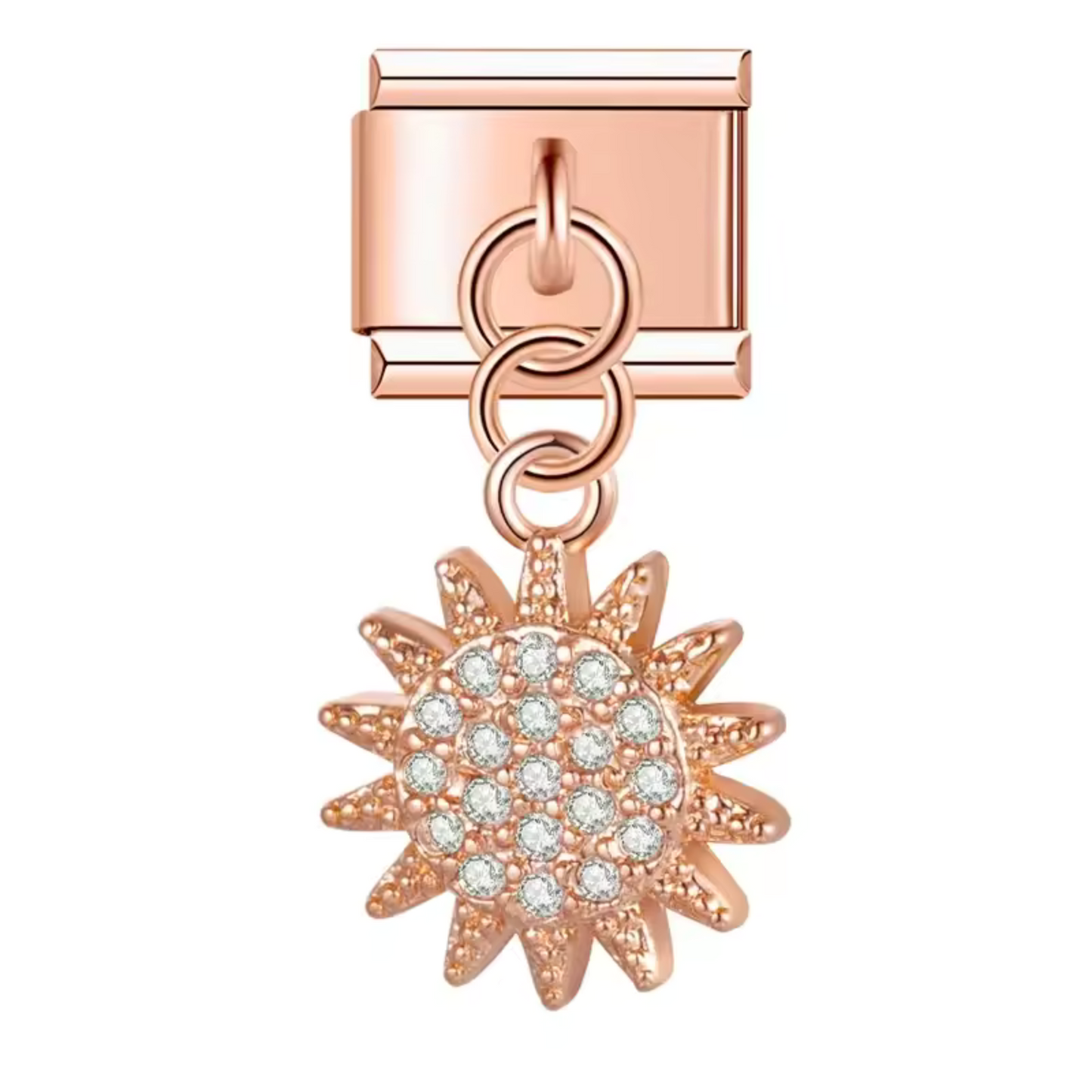 Italian Charm – Sonnenanhänger in Silber, Gold oder Roségold