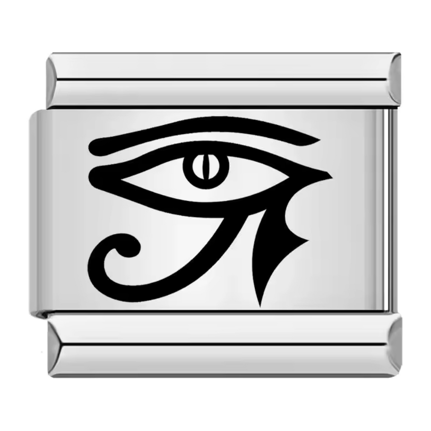 Silberner italienischer Charm – Ägyptisches Auge
