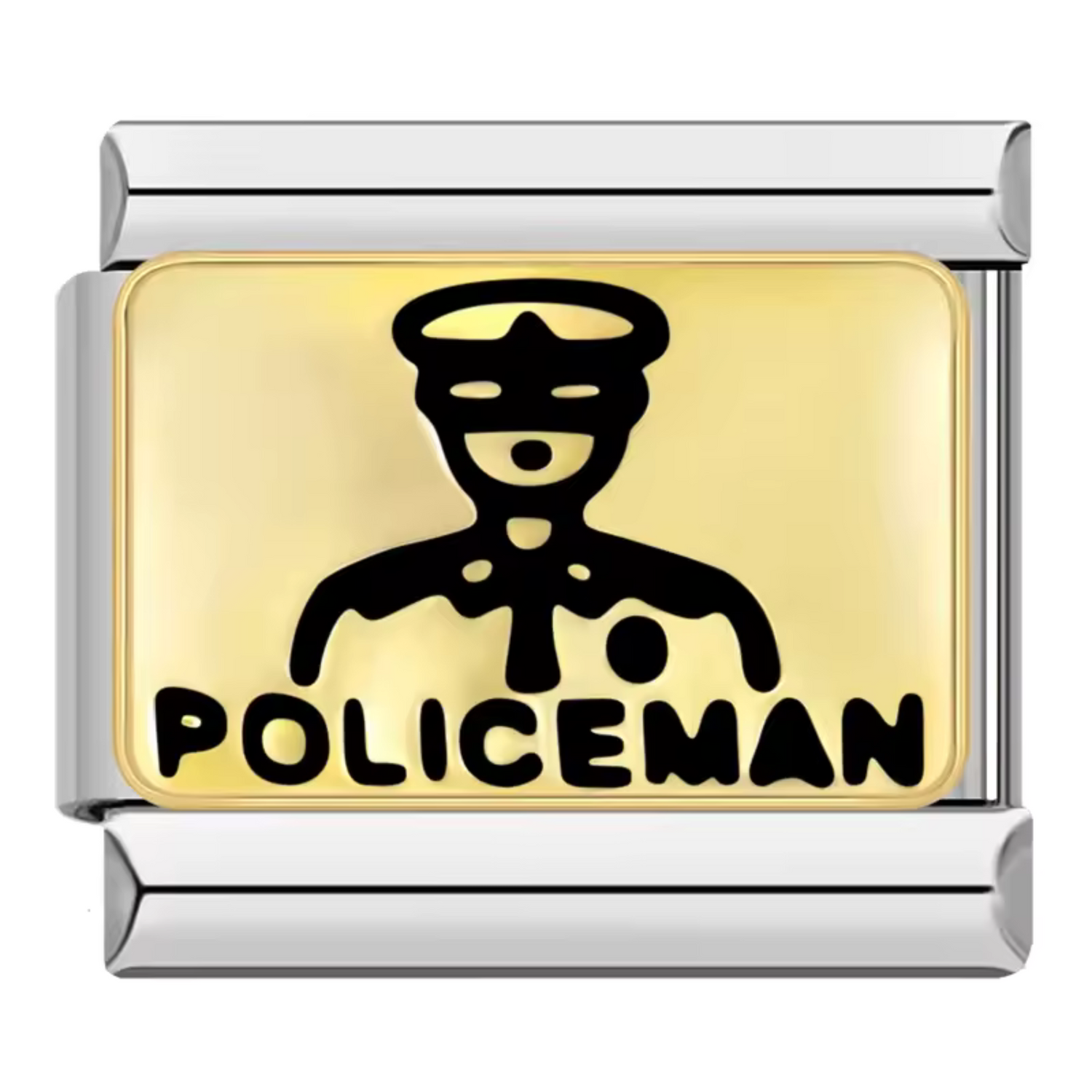 Silver Italian Charm – Policeman