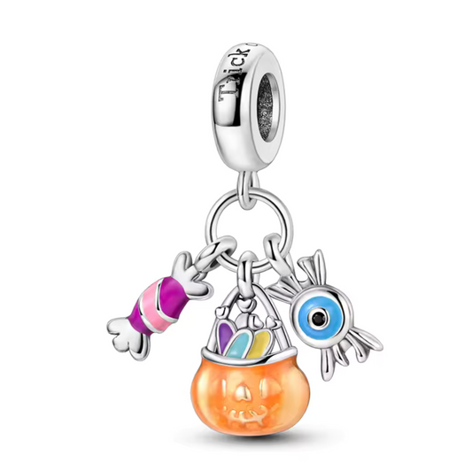 Gourmet-Halloween-Charme – Süßigkeiten- und Kürbis-Eimer