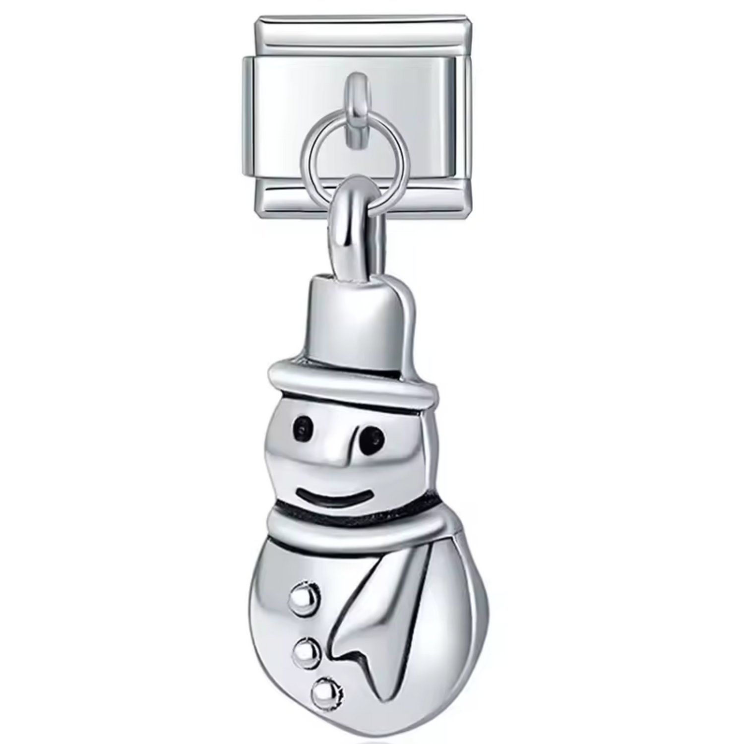 Italian Charm Pendant – Silver Snowman