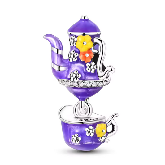 Charm Sweet Break – Lila Teekanne und Tasse