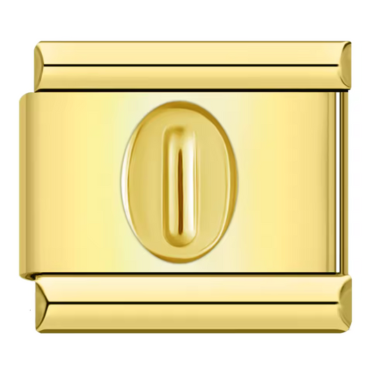 Gold Italian Charm – Numbers 0 to 9