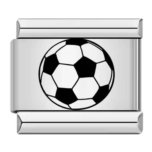 Silver Italian Charm – Soccer Ball