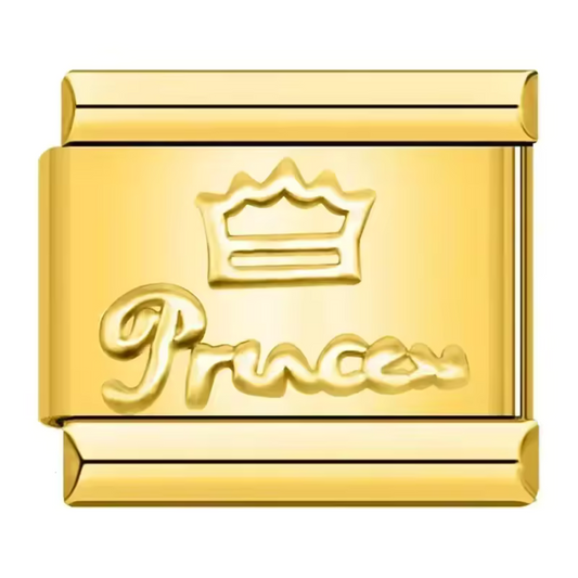 Italian Charm in Gold or Silver color – Princess
