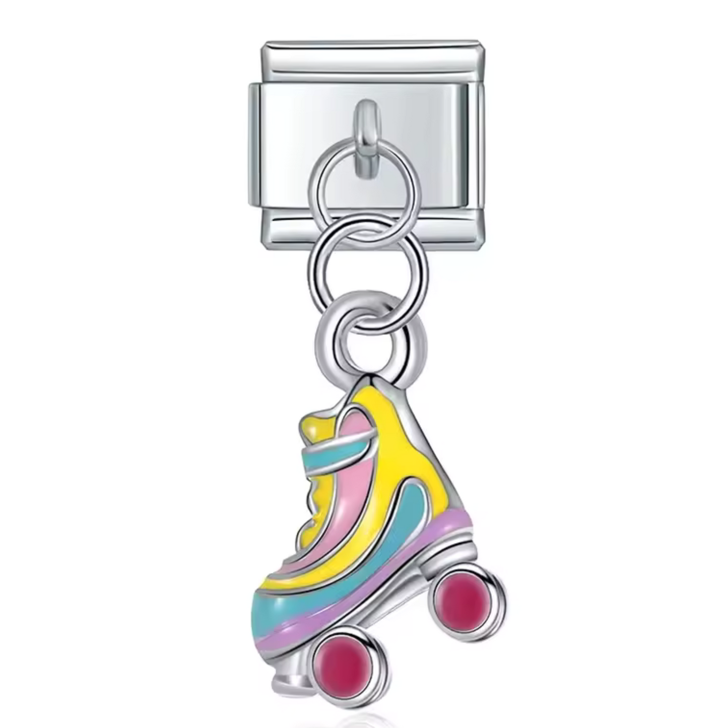 Italian Charm Silver Pendant – Roller Skate