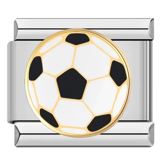 Silver Italian Charm – Soccer Ball