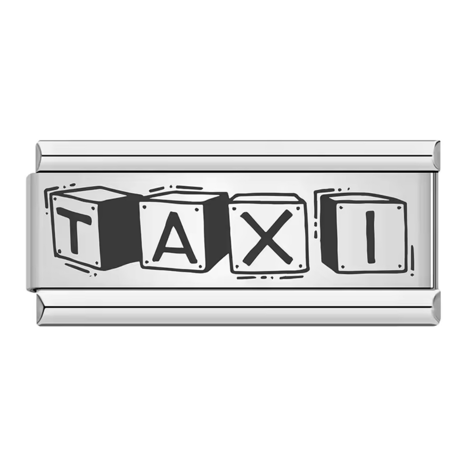 Silver Italian Charm – Taxi