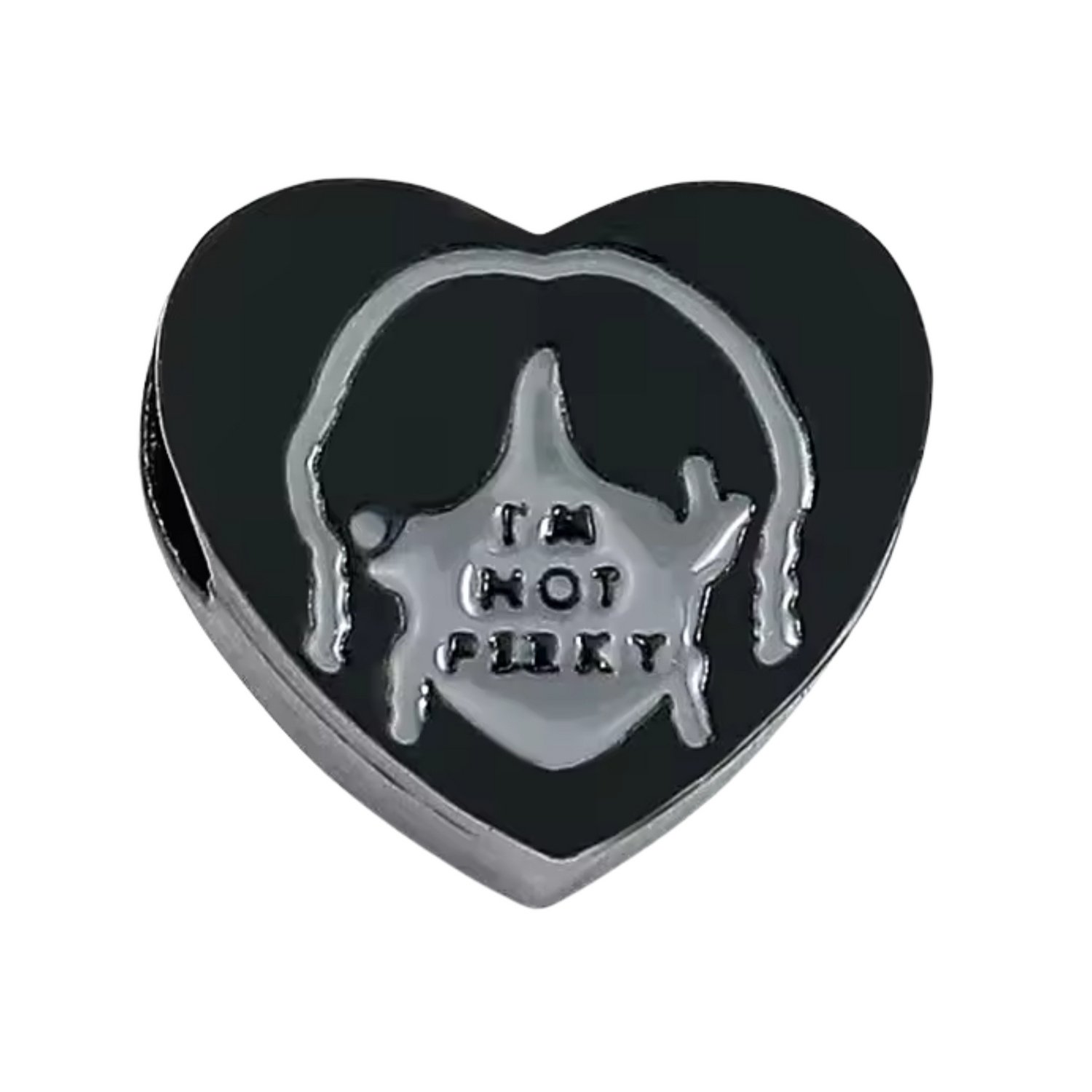 Wednesday Addams Heart Charm – Dark Irony and Dark Elegance