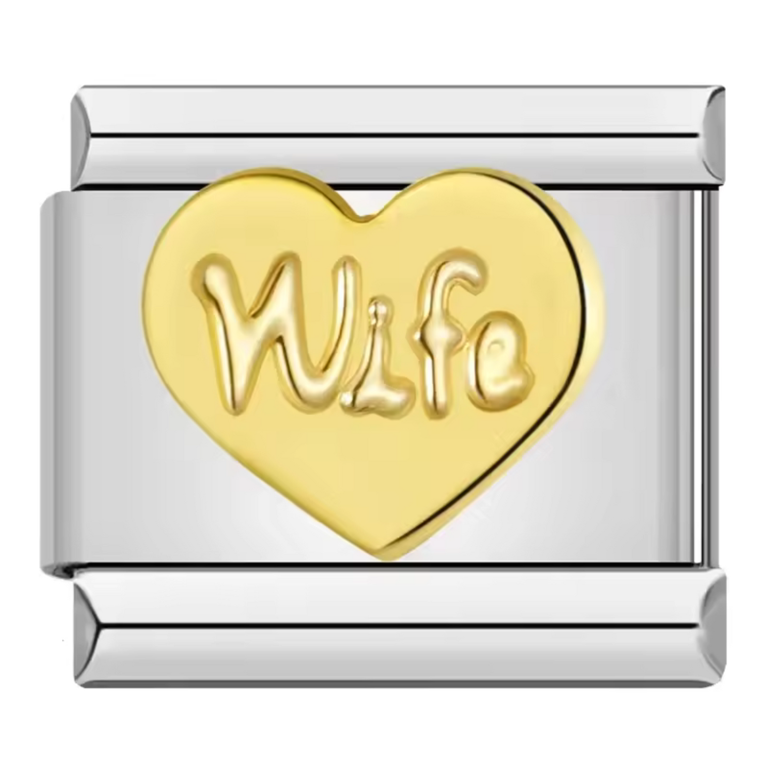 Italian Charm – “WIFE” Heart