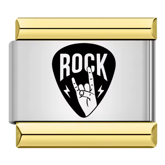 Italienischer Charme – Goldenes „ROCK“-Motiv