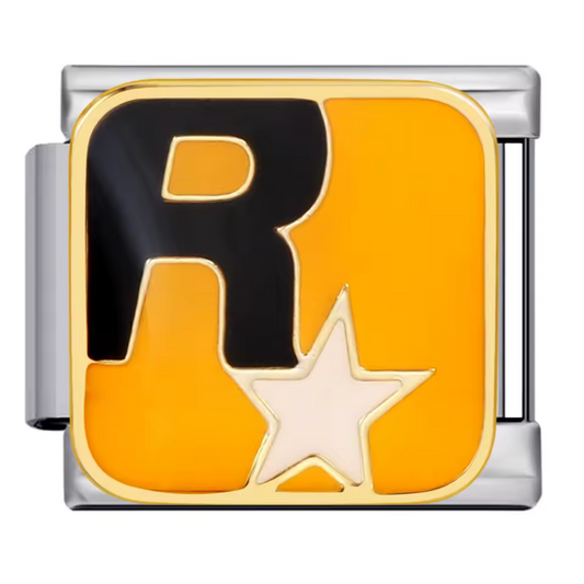 Italienischer Charme – Silbernes Rockstar-Logo