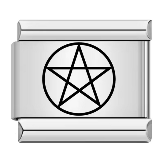 Italienischer Charm – Silbernes Pentagramm