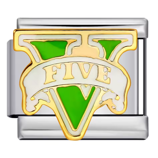 Italienischer Charme – Silbernes GTA 5-Logo